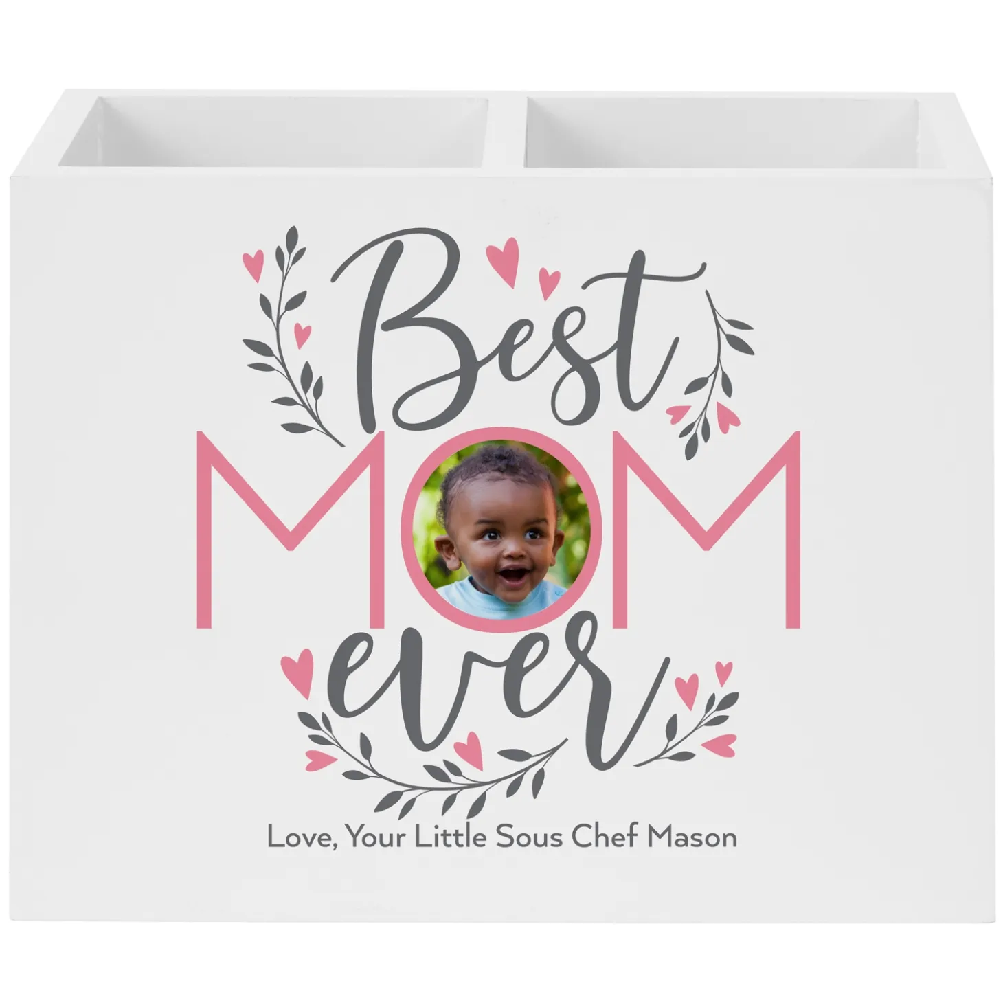 Best Mom Ever Photo Utensil Holder