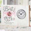 Best Mom Ever Photo Wood Clock