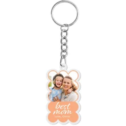 Best Mom Photo Acrylic Keychain