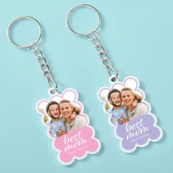 Best Mom Photo Acrylic Keychain