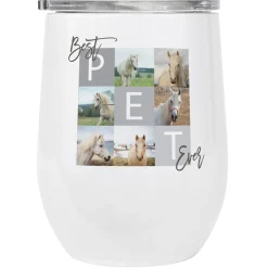 Best Pet Ever Photo Insulated Wine Tumbler