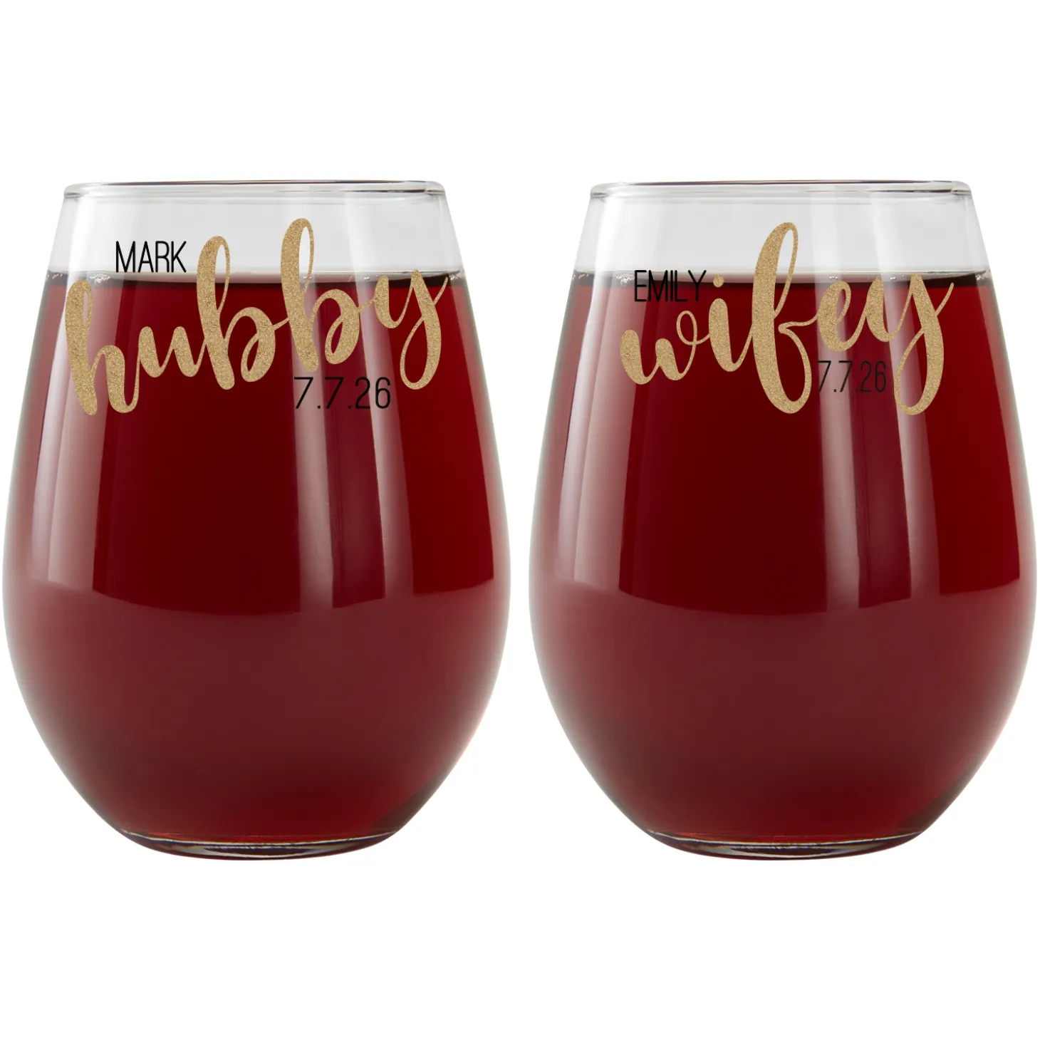 Better Half Wine Glasses