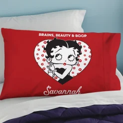 Betty Boop™ Brains, Beauty, & Boop Pillowcase