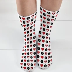 Betty Boop™ Hearts and Dots All Over Print Socks