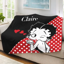 Betty Boop™ Kisses Plush Blanket