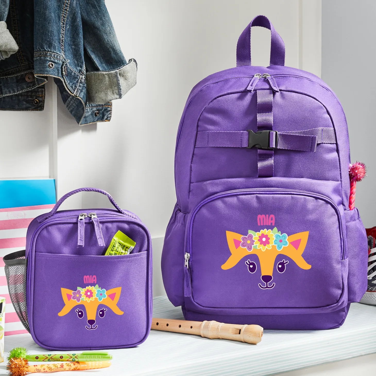 Big Face Purple Backpack Collection