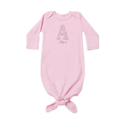 Big Fun Letter Baby Knotted Gown