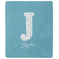 Big Fun Letter Plush Blanket