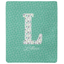 Big Fun Letter Plush Blanket