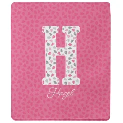 Big Fun Letter Plush Blanket