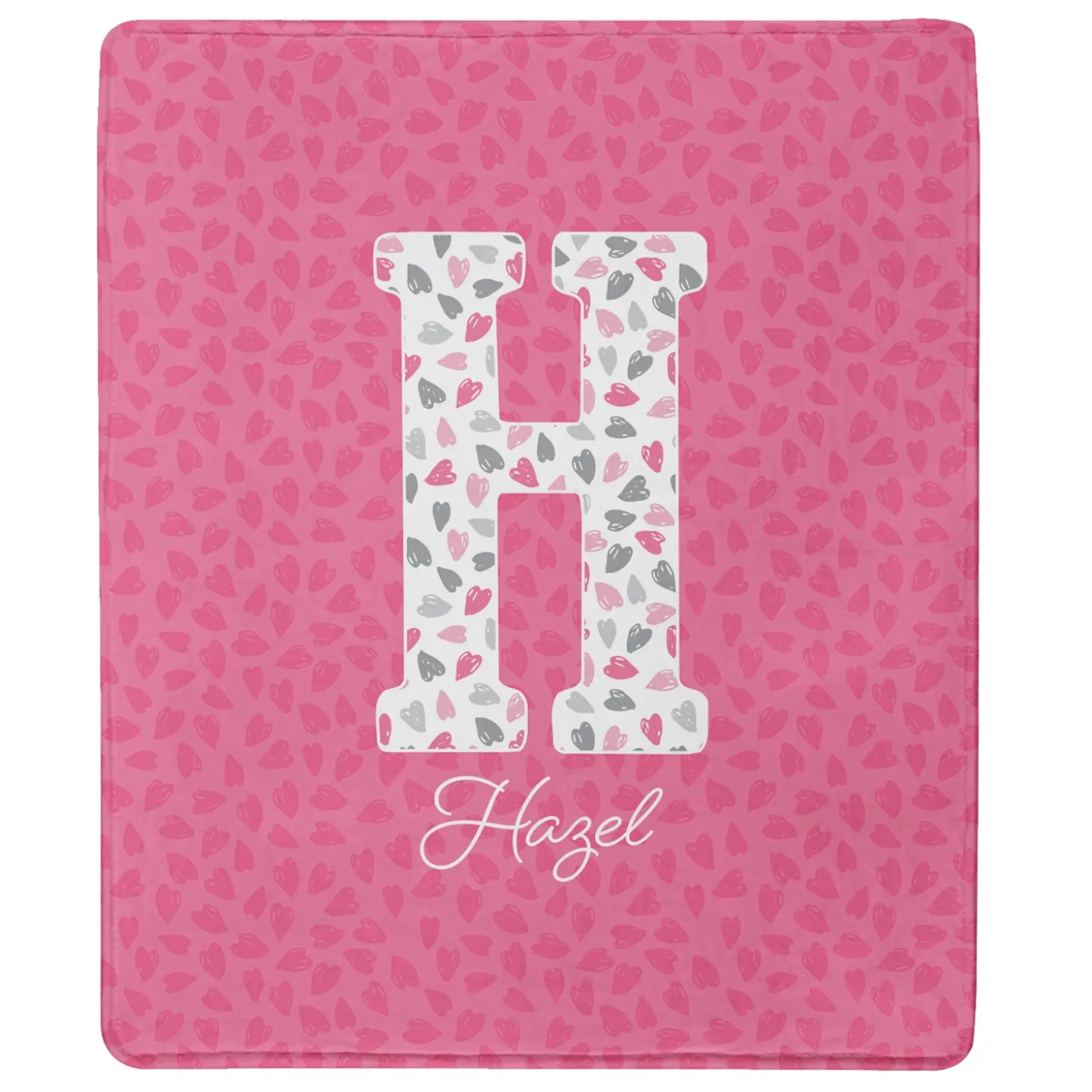 Big Fun Letter Plush Blanket