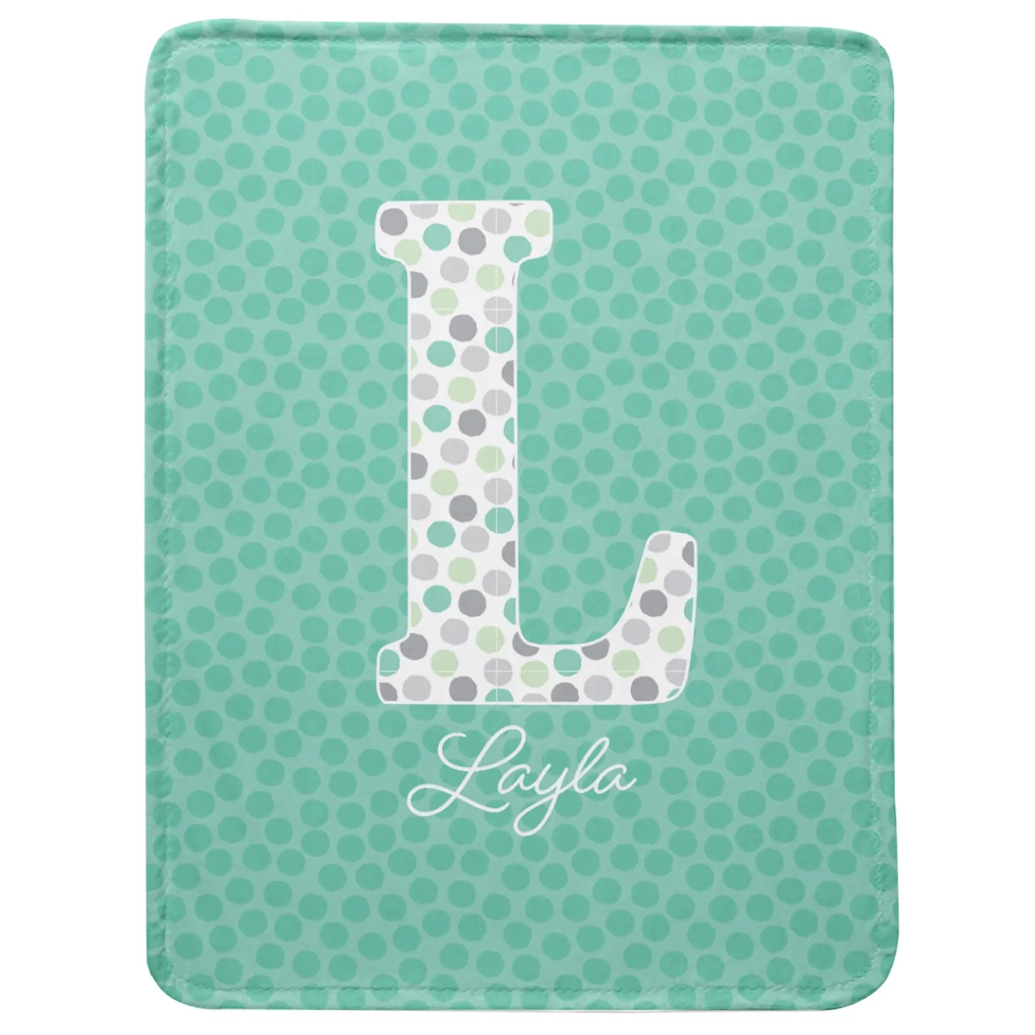 Big Fun Letter Plush Blanket