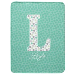 Big Fun Letter Plush Blanket