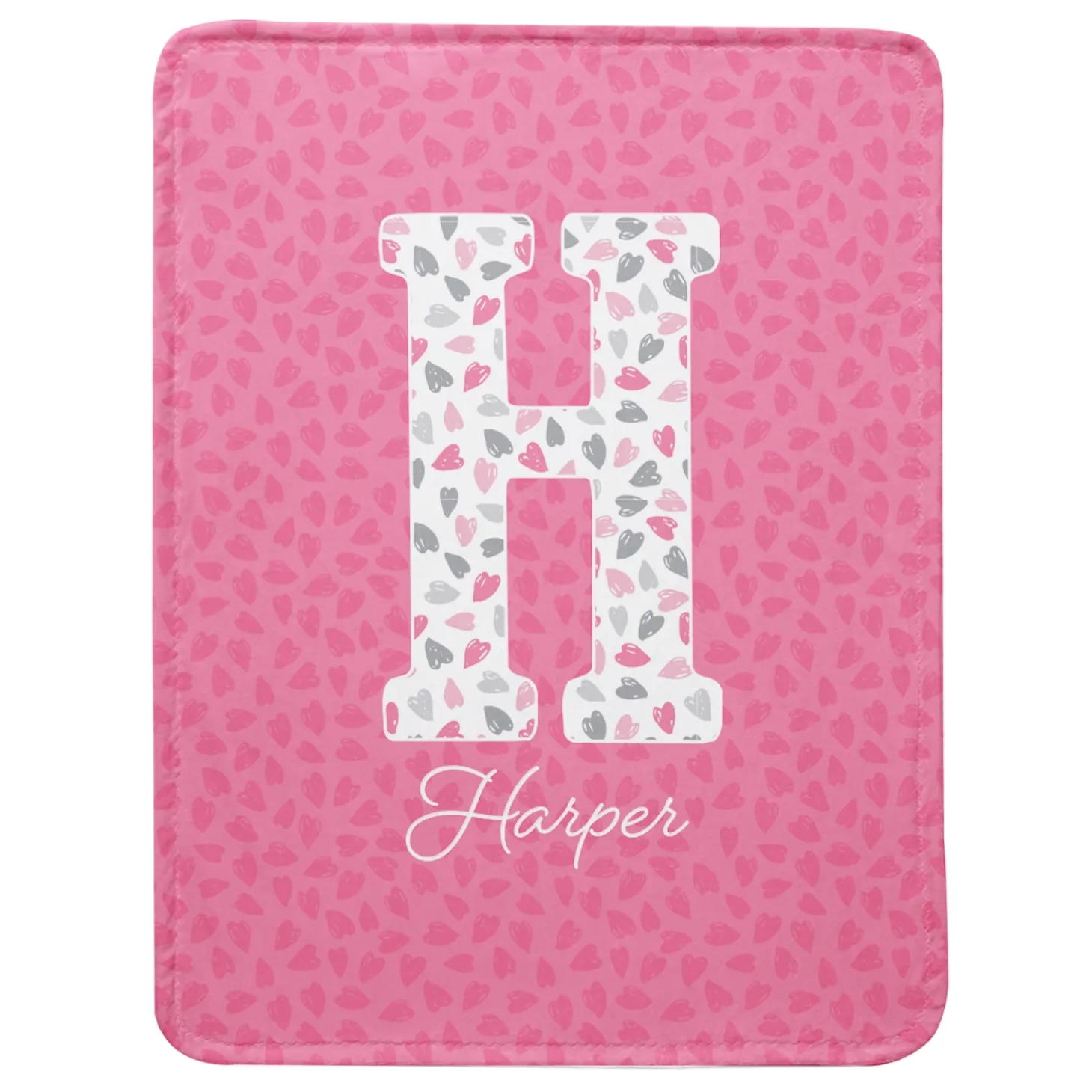 Big Fun Letter Plush Blanket