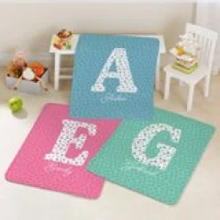 Big Fun Letter Plush Blanket