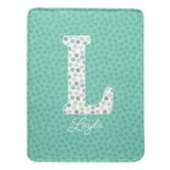 Big Fun Letter Plush Blanket