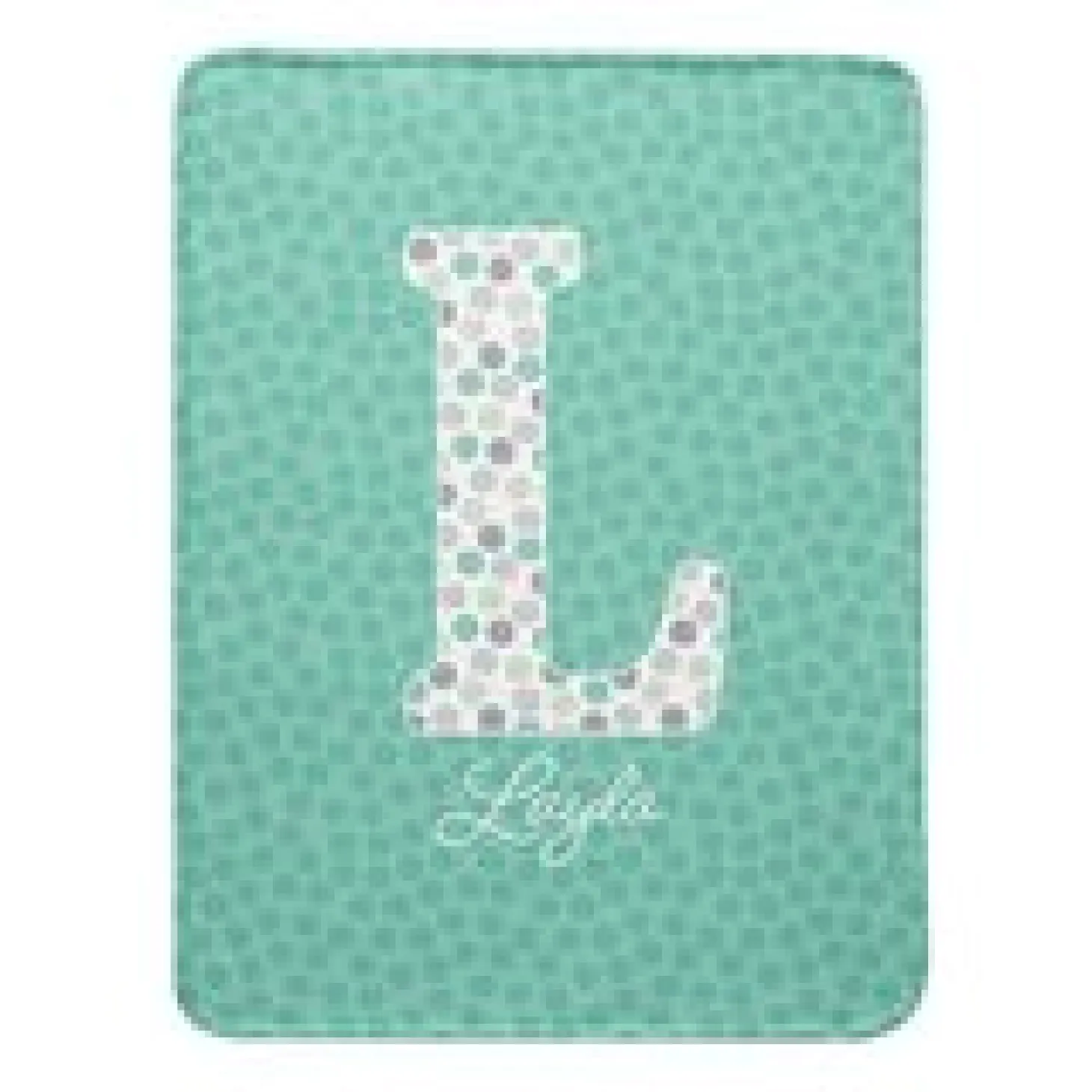 Big Fun Letter Plush Blanket