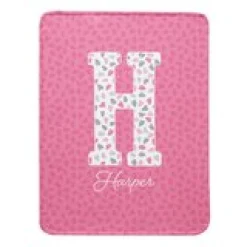 Big Fun Letter Plush Blanket