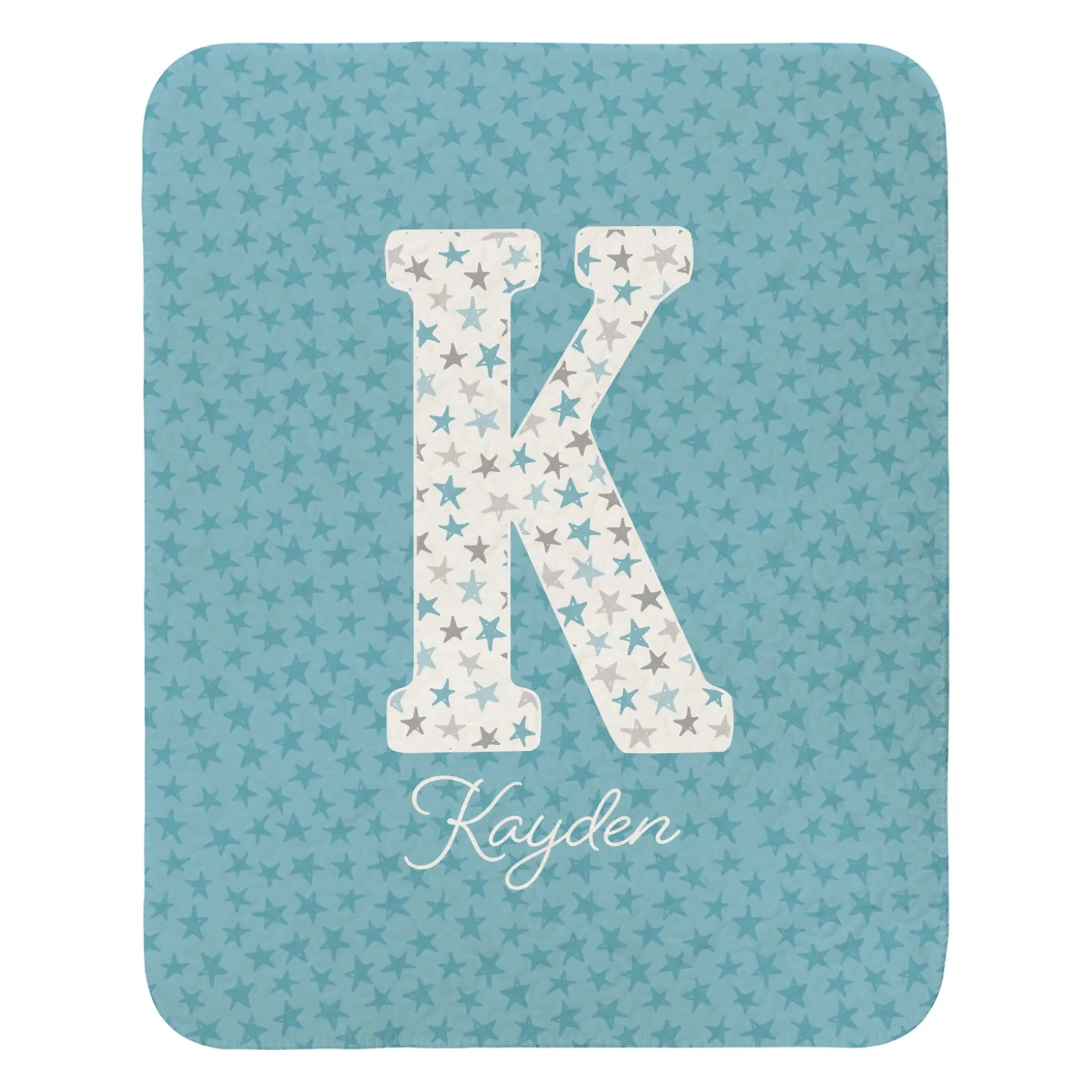 Big Fun Letter Quilted Blankets