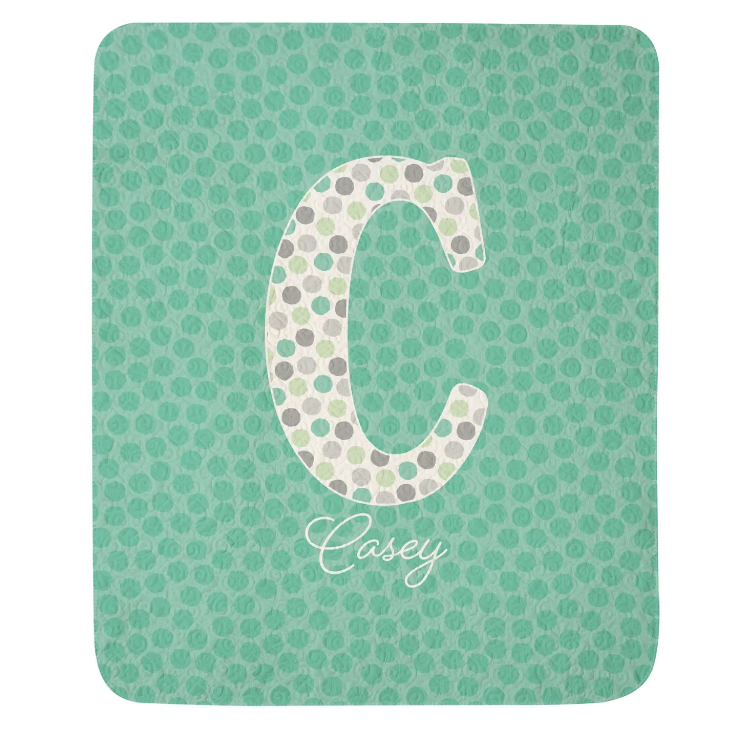 Big Fun Letter Quilted Blankets