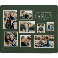 Big Happy Family Photo Plush Blanket