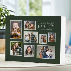Big Happy Family Photo Wood Block