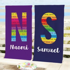 Big Initial Beach Towel