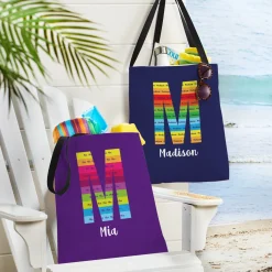 Big Initial Tote Bag