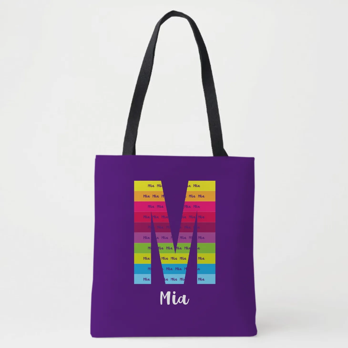 Big Initial Tote Bag