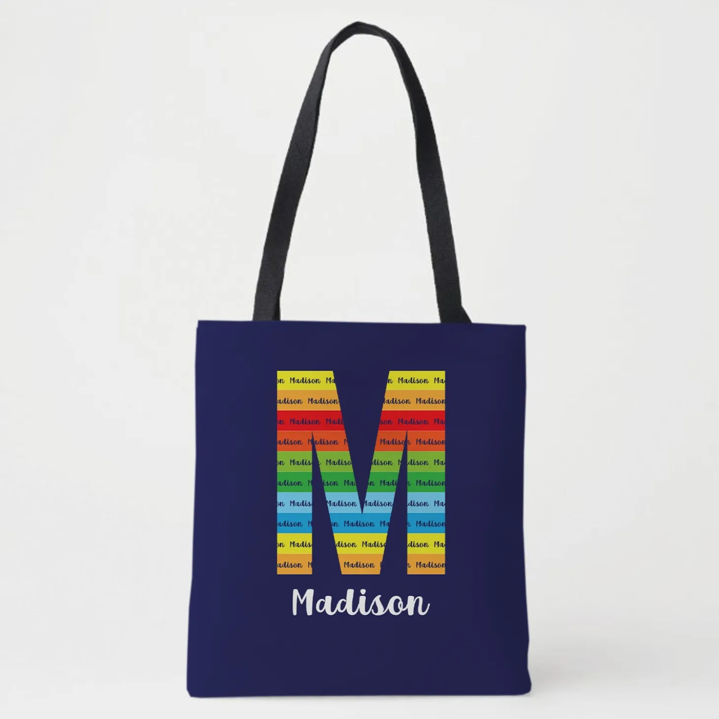 Big Initial Tote Bag
