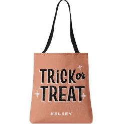 Big Print Trick or Treat Tote Bag