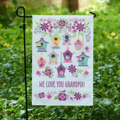 Birdie Blessings Garden Flag