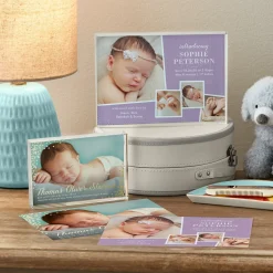 Birth Announcement Photo Glass Block