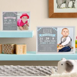 Birthday Memories Photo Glass Block