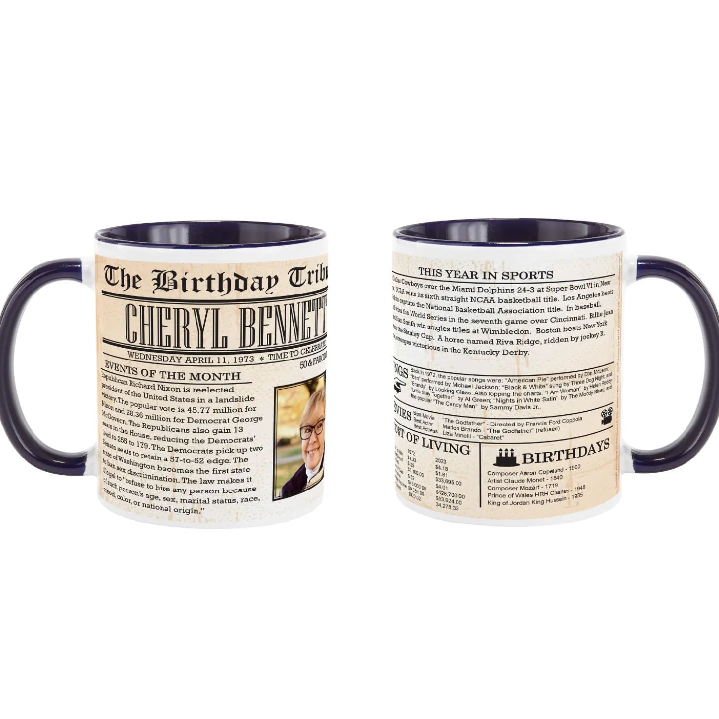 Birthday News Photo Mug
