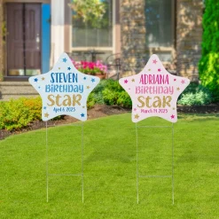Birthday Star Yard Sign