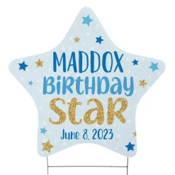 Birthday Star Yard Sign