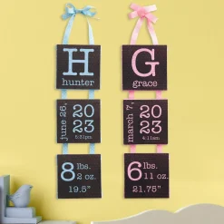 Birth Info Hanging Mini Canvas