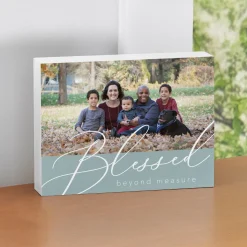 Blessed Beyond Measure Photo Wood Block