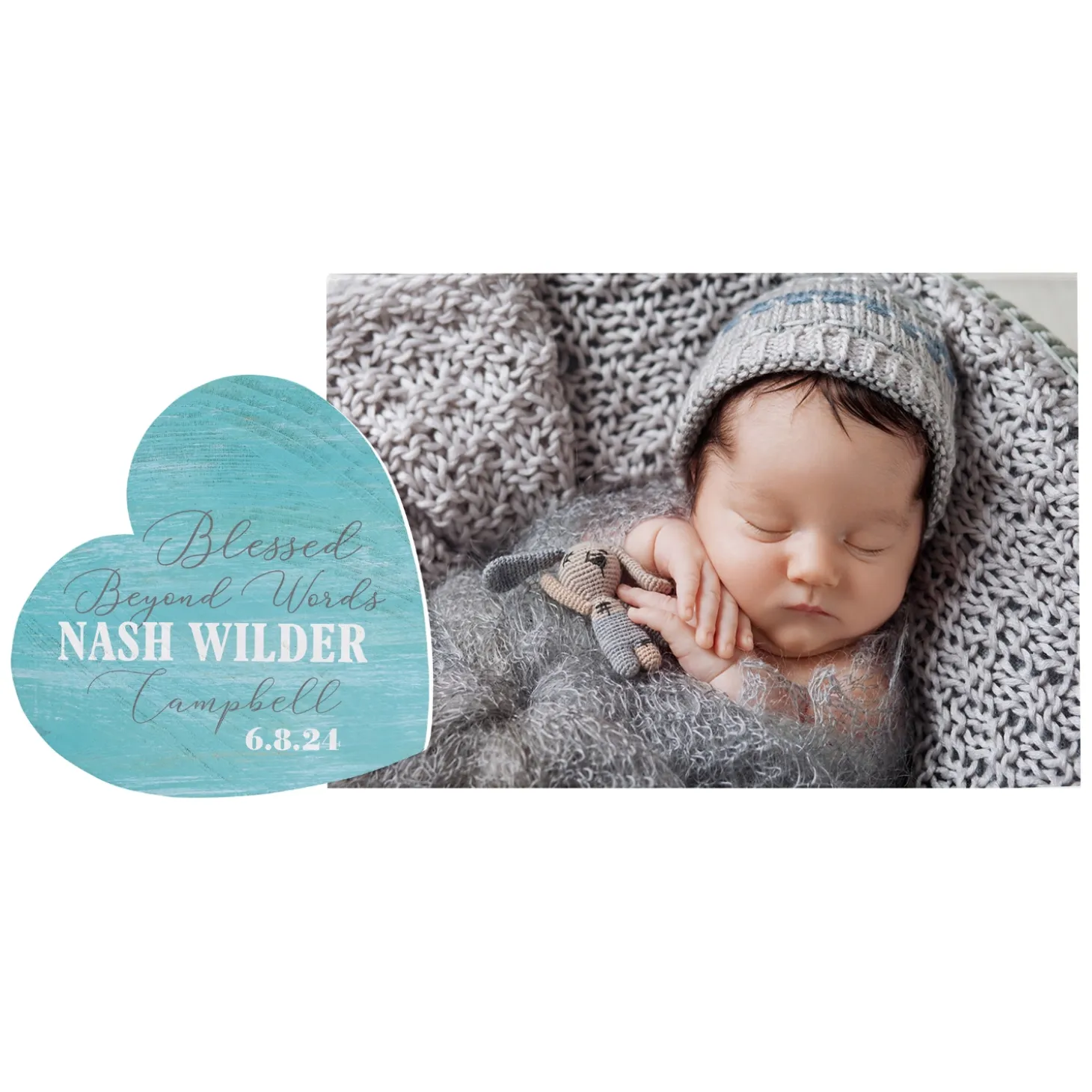 Blessed Beyond Words Heart Frame