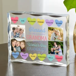 Blessed Hearts Multi-Photo Acrylic Block