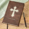 Blessed Thoughts Leather Prayer Journal