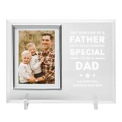Blessed To Have A Dad Glass Frame