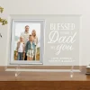 Blessed To Have A Dad Glass Frame