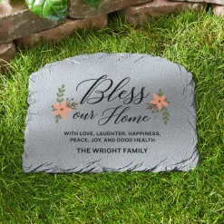Bless Our Home Arched Garden Stone