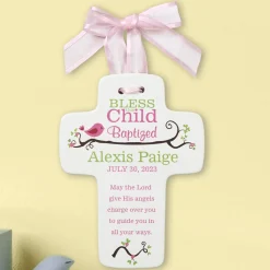 Bless this Child Baptism Cross