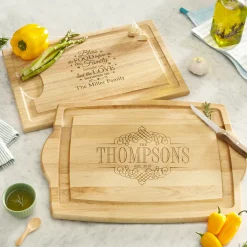 Bless This Food Maple Wood Cutting Board