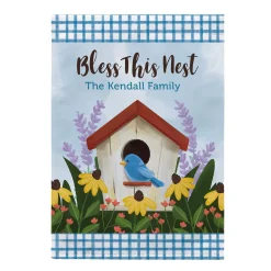 Bless This Nest Garden Flag