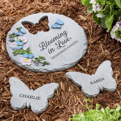 Blooming in Love Butterfly Garden Stone