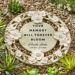 Blooms With Love Memorial Floral Garden Stone